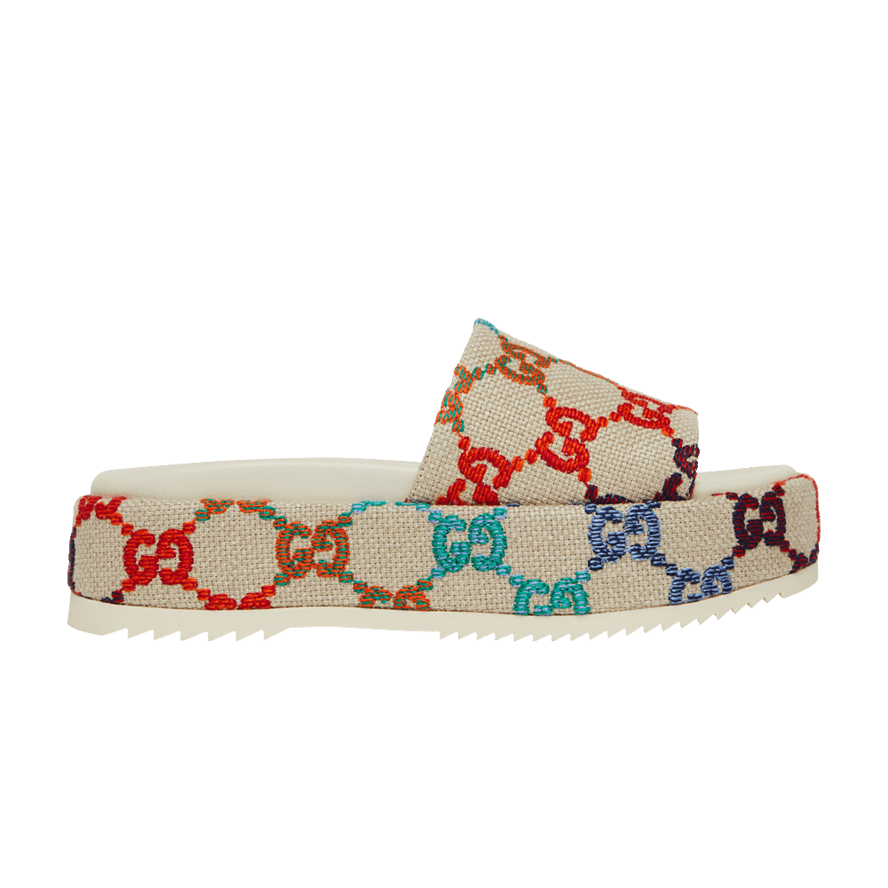 Сандалии Gucci Wmns Platform Sandal 'White Multi'