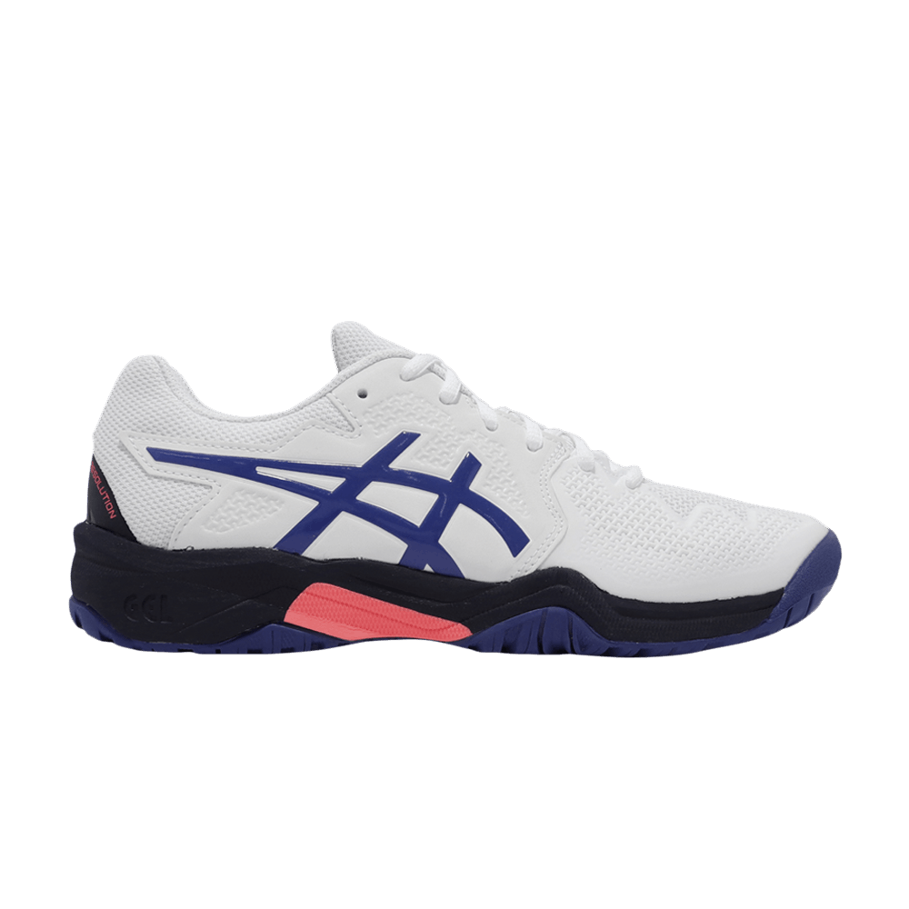 Кроссовки ASICS Gel Resolution 8 GS 'White Lapis Lazuli Blue'