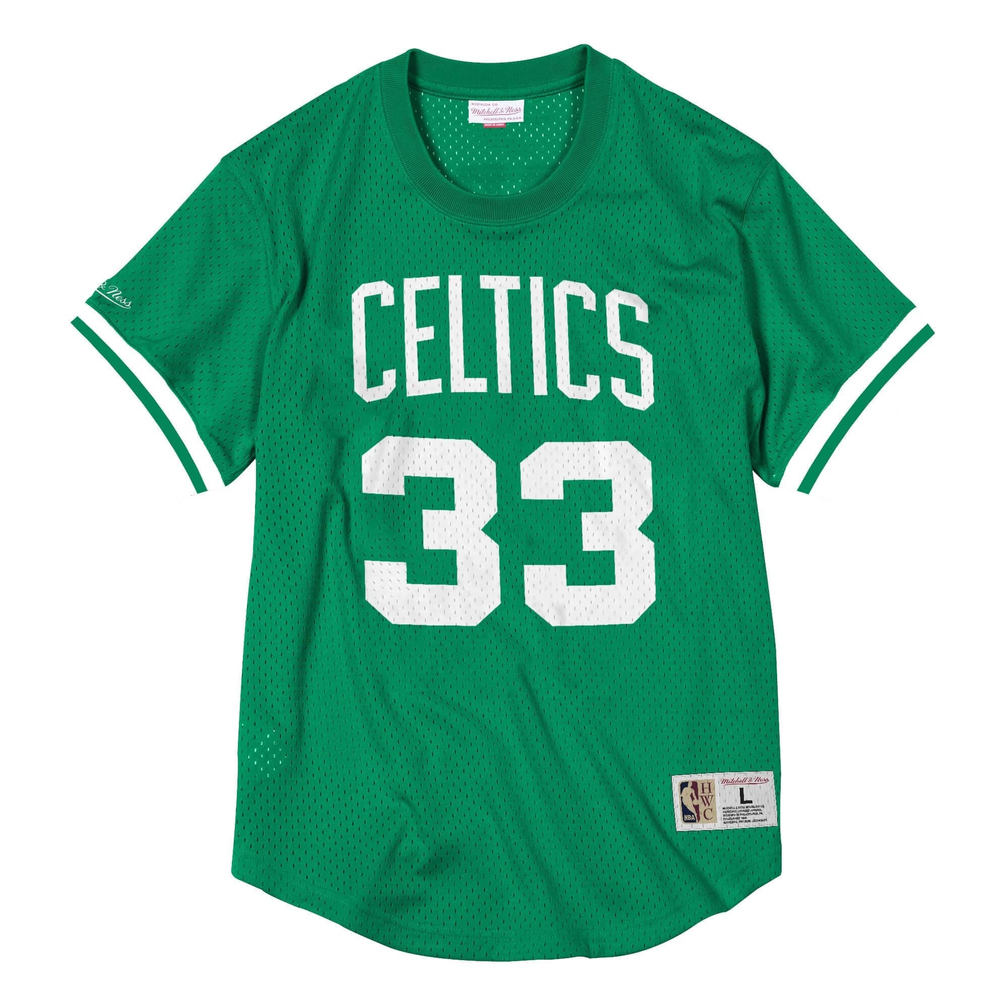 Футболка Mitchell & Ness Name And Number Mesh Top Boston Celtics 1986-87 Larry Bird T-Shirt
