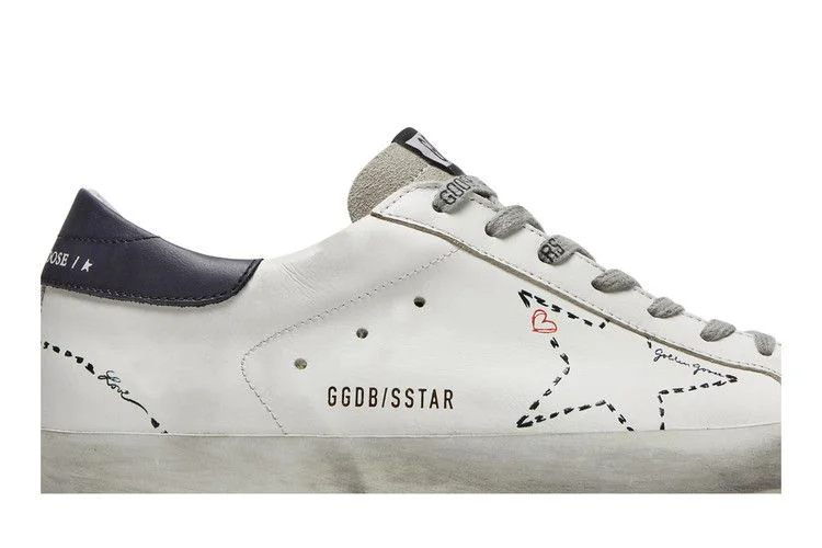 Кроссовки Golden Goose Superstar 'White Dark Blue'