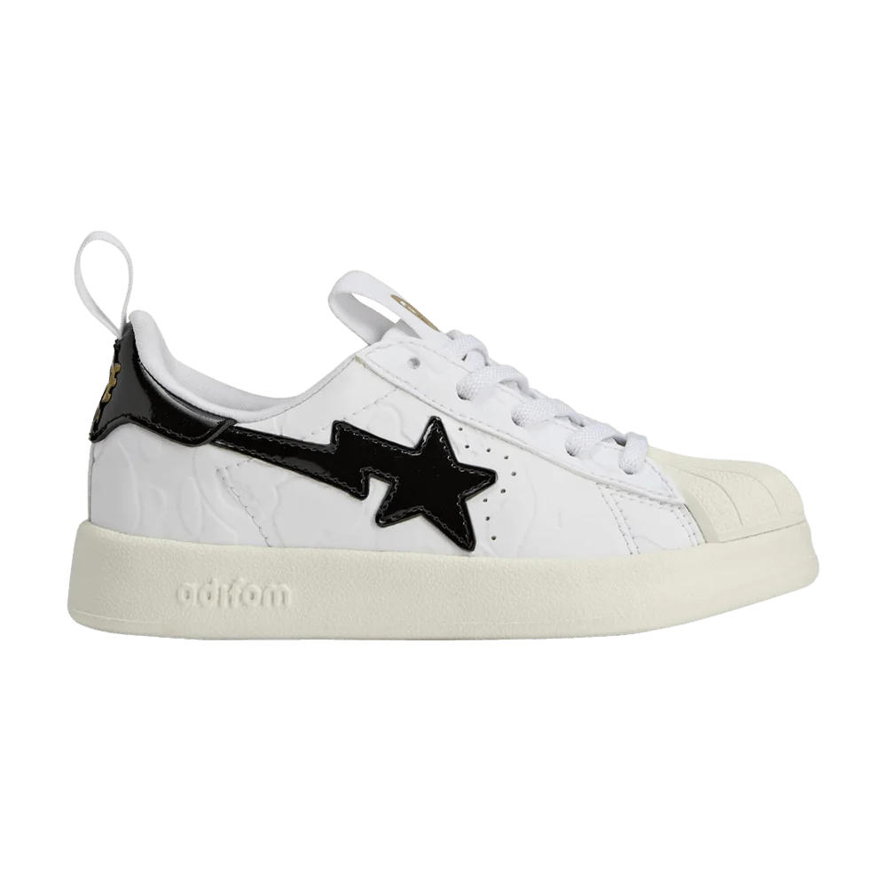 Кроссовки BAPE x adidas Superstar 360 K 'White Black'