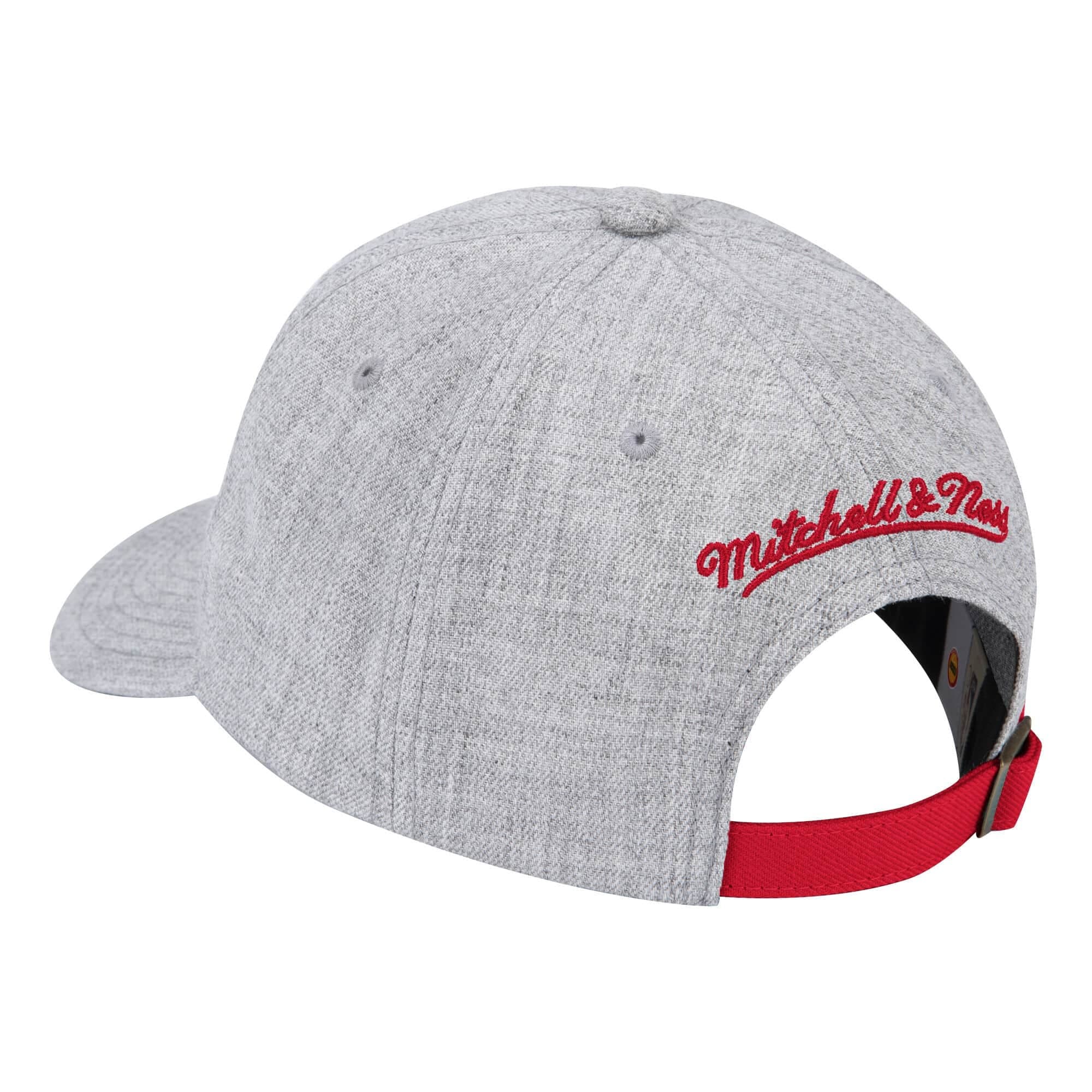 Бейсболка Mitchell & Ness Team Heather Dad Hat Strapback HWC Houston Rockets Hat