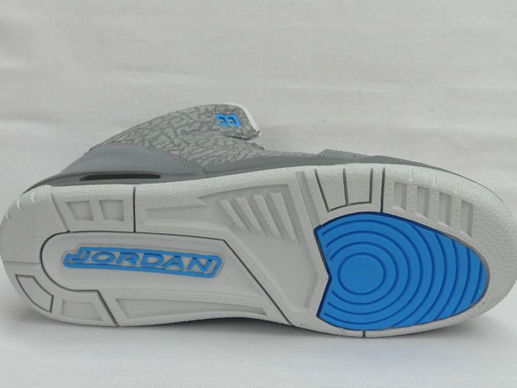 Кроссовки Air Jordan 3 Retro GS 'Cool Grey Blue Glow'