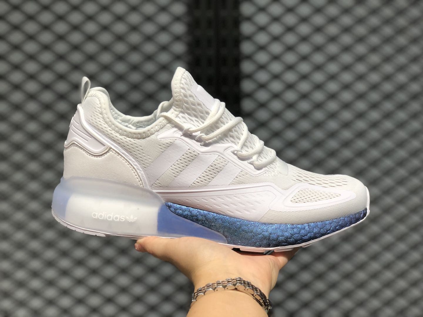 Кроссовки Adidas ZX 2K Boost 'White Boost Blue Violet'