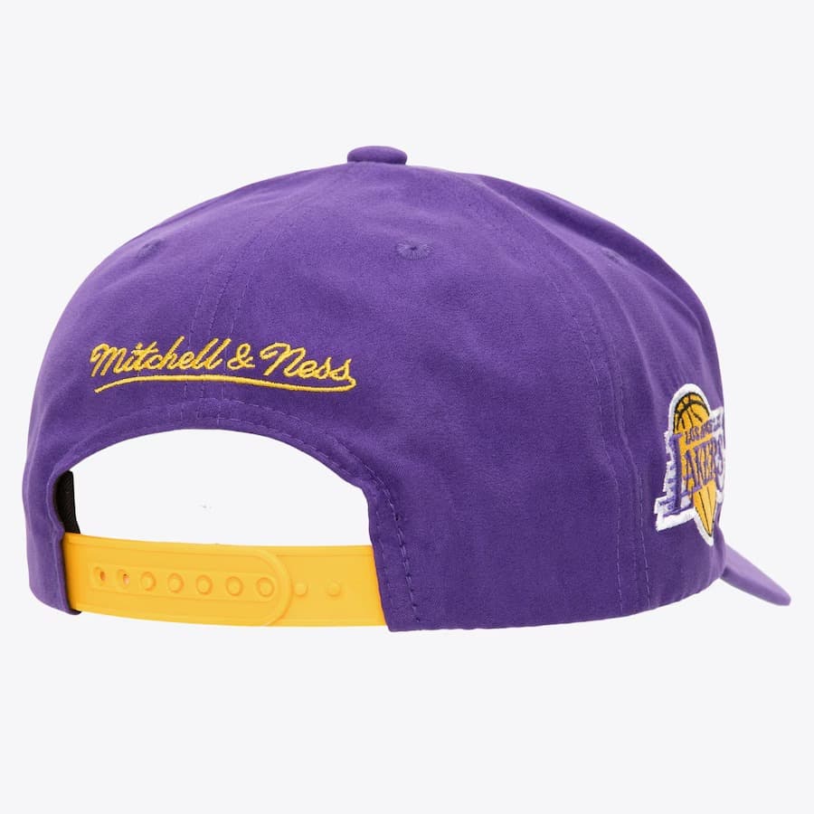 Бейсболка Mitchell & Ness Purple Los Angeles Lakers Suede Pro Adjustable Hat