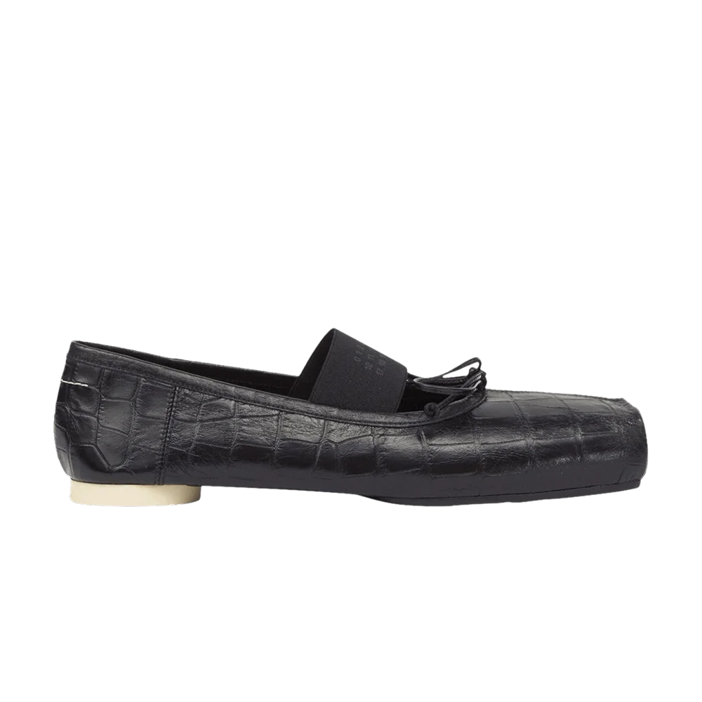 Кроссовки MM6 Maison Margiela Wmns Anatomic Ballerinas 'Black Croc'