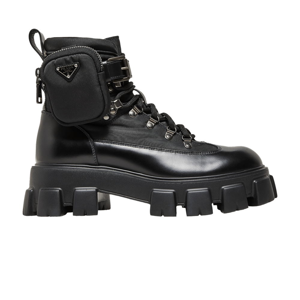 Кроссовки Prada Monolith Boot Brushed Rois 'Black'