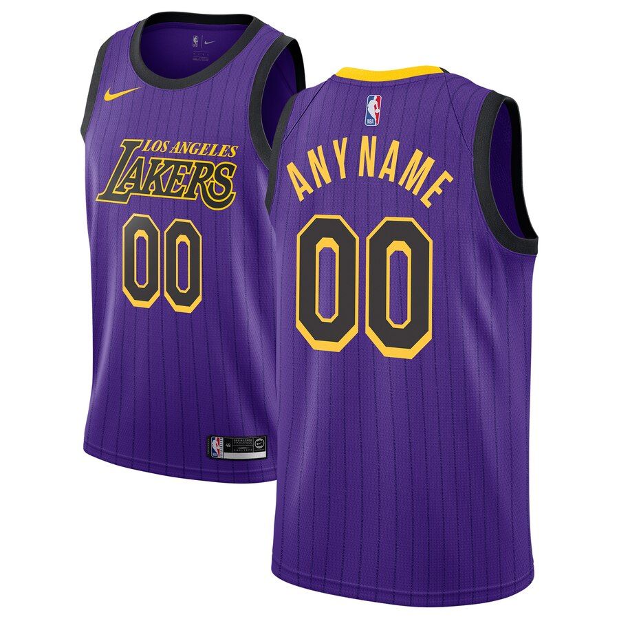 Баскетбольная джерси 2018-19 Los Angeles Lakers Swingman Custom City Edition Purple
