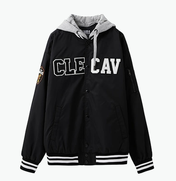Куртка с капюшоном 2018 NBA Cleveland Cavaliers Black Jacket