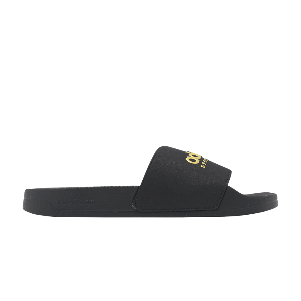 Adidas Adilette Shower Slide 'Black Matte Gold'