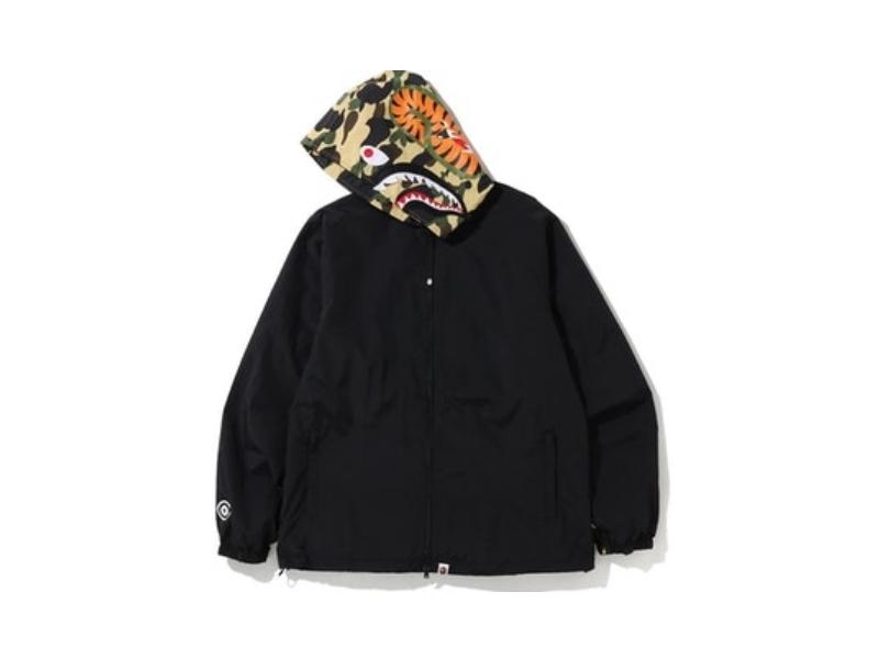 Куртка с капюшоном BAPE 1st Camo Shark Hoodie Jacket (FW19) Yellow