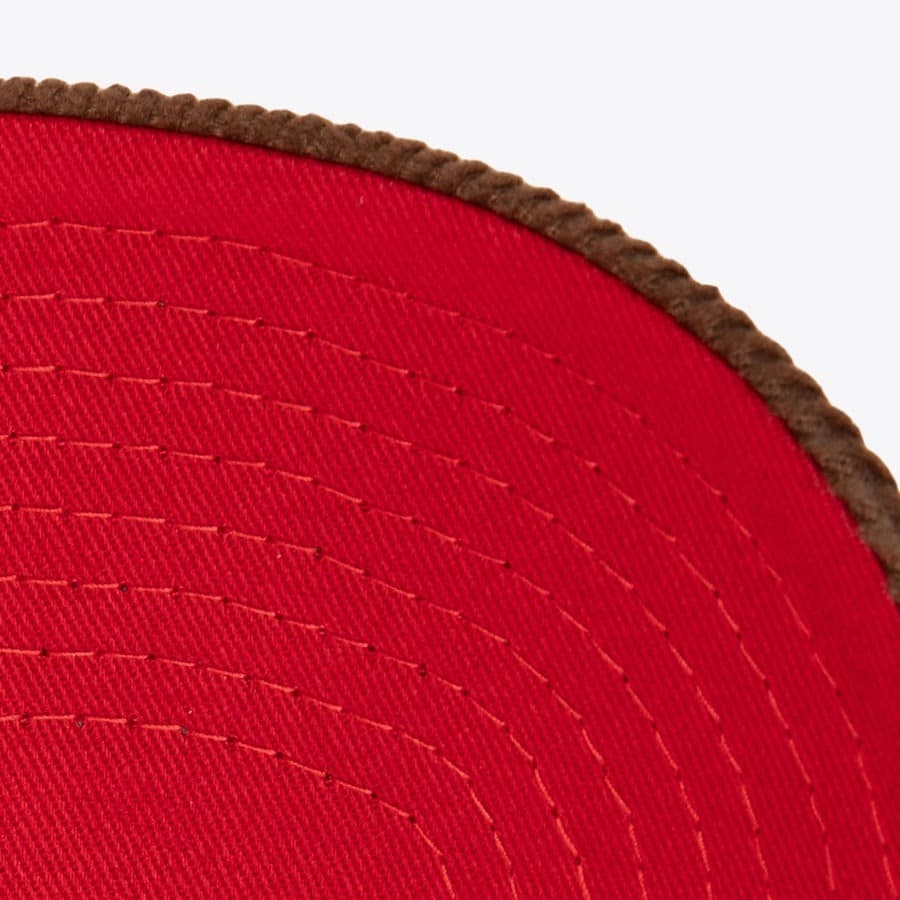 Бейсболка Mitchell & Ness Denim Brown Kansas City Chiefs Corduroy D-Stressed Pro Snapback Hat