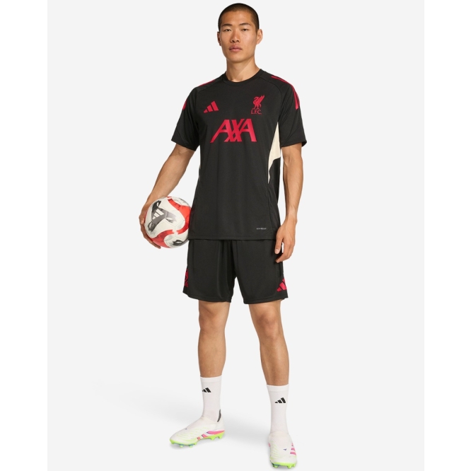 Тренировочное футбольное джерси Liverpool FC adidas Mens 25/26 Domestic Short Sleeve Top Black