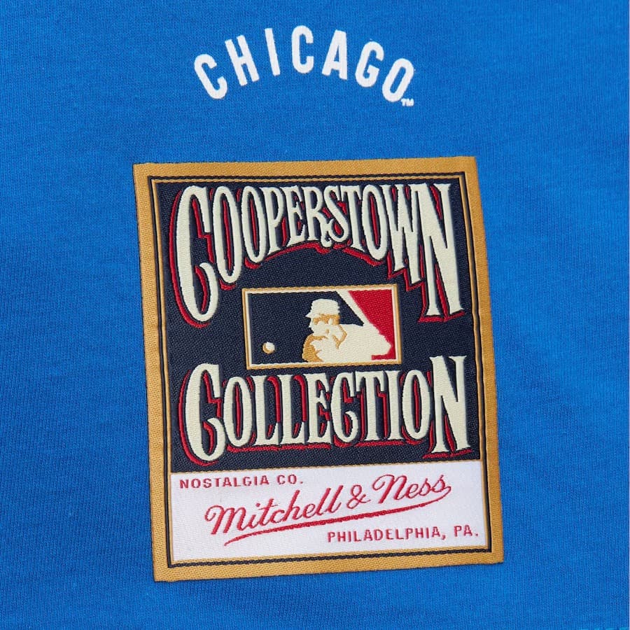 Футболка Mitchell & Ness Ernie Banks Royal Chicago Cubs Collectors Connection T-Shirt