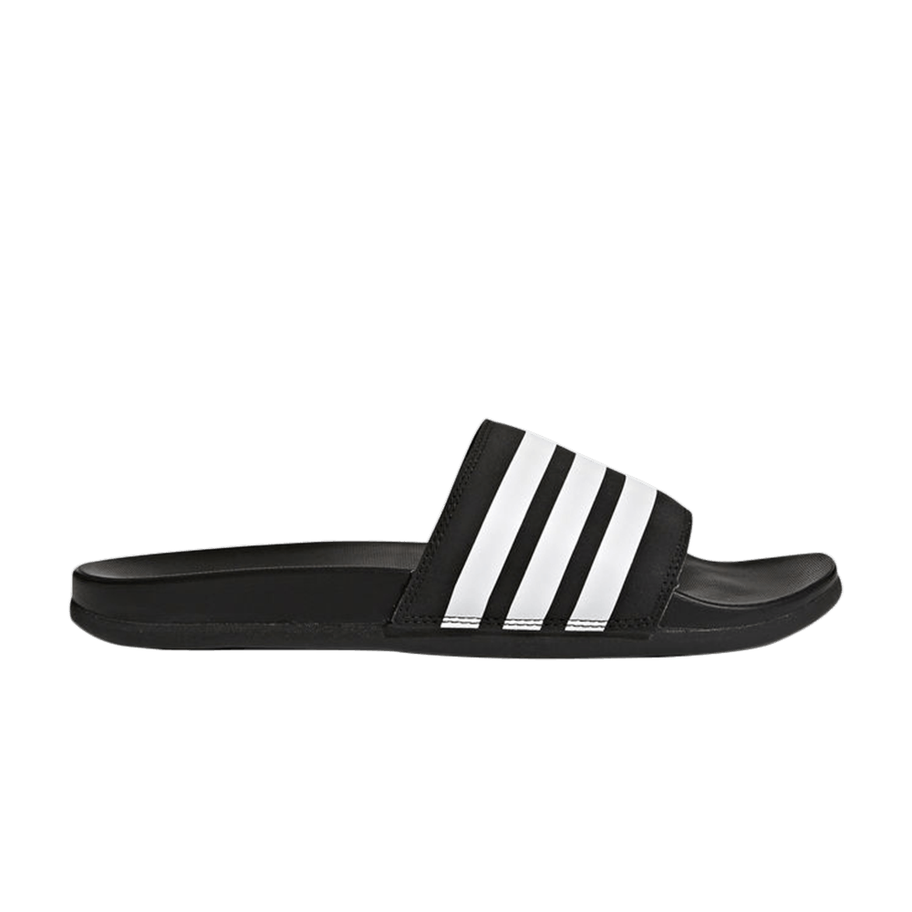 Кроссовки Adidas Adilette Cloudfoam Plus 'Black White'
