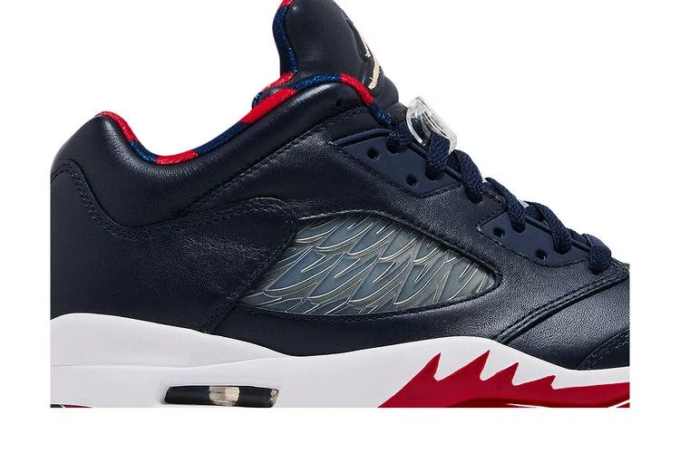 Кроссовки Air Jordan 5 Low Golf 'Obsidian Red'