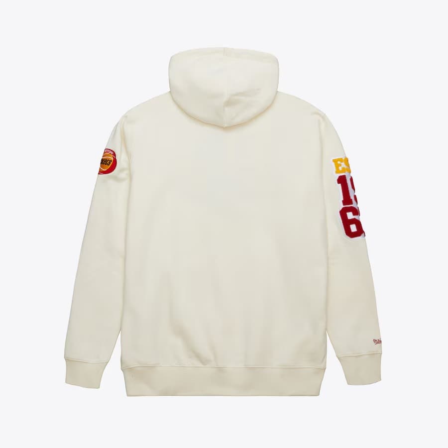 Худи Mitchell & Ness Cream Houston Rockets Sswagger Fleece Pullover Hoodie