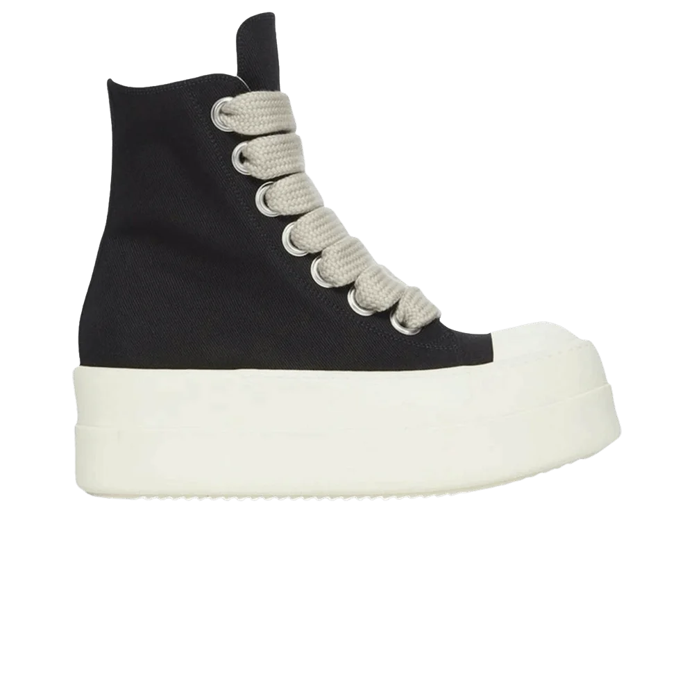 Кроссовки Rick Owens DRKSHDW Denim Mega Bumper Jumbolace Sneaker 'Black Milk'