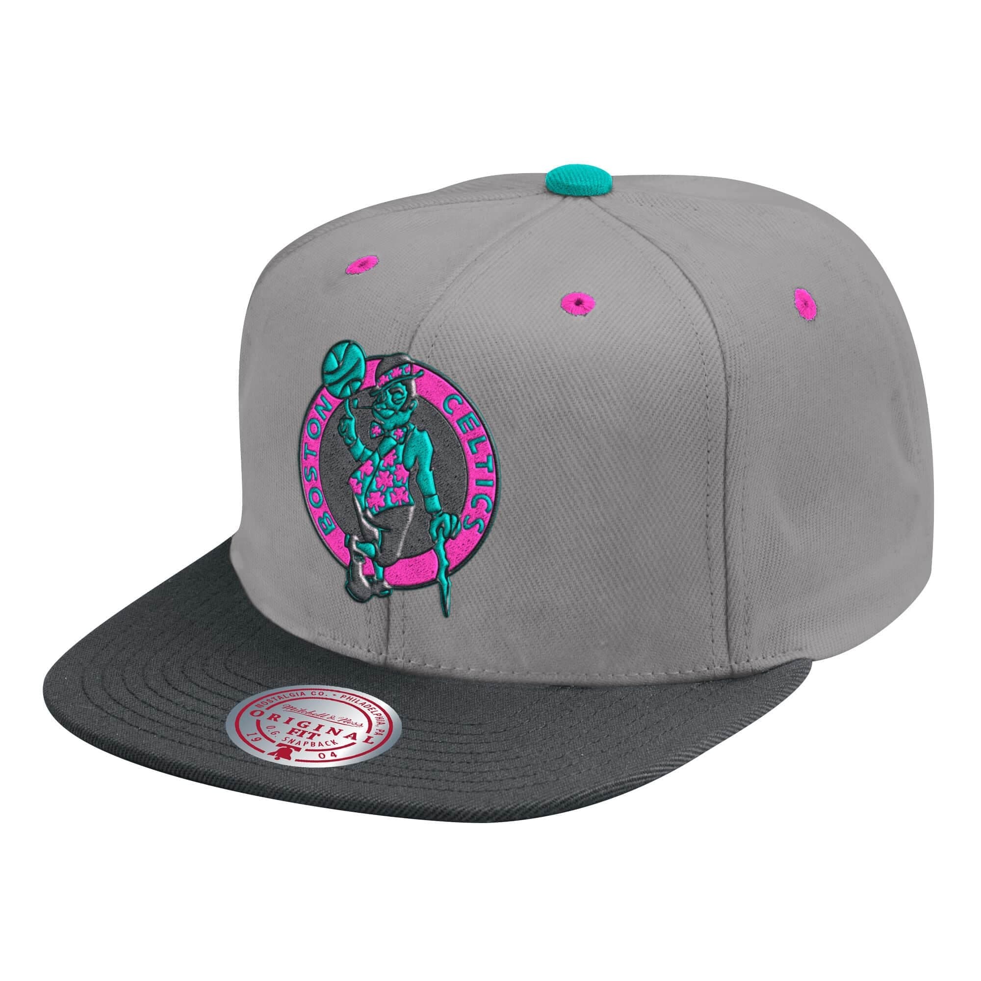 Mitchell-Ness-Grey-Wolf-Mags-Snapback-Boston-Celtics-Hat