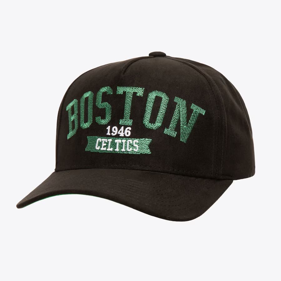 Mitchell-Ness-Black-Boston-Celtics-Suede-Pro-Adjustable-Hat