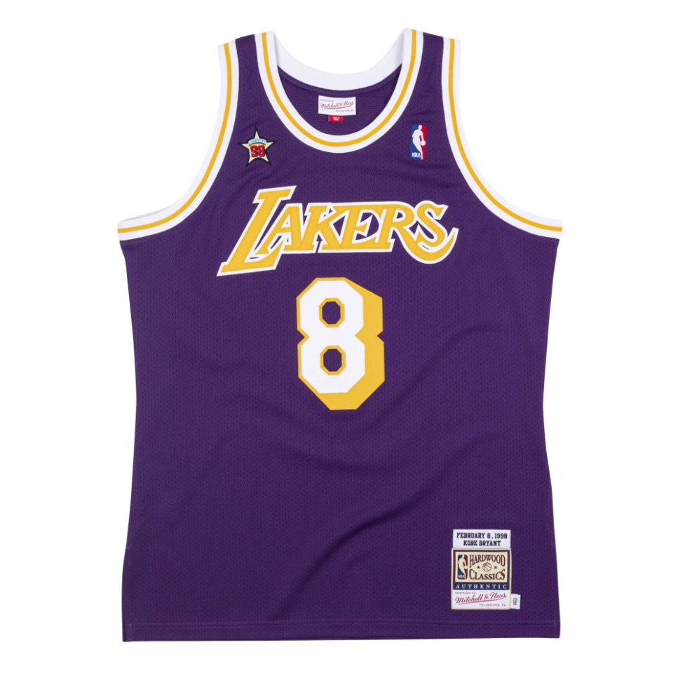 Баскетбольная джерси Mitchell & Ness Kobe Bryant 1998 All Star Game Hardwood Classics Throwback NBA Authentic Jersey