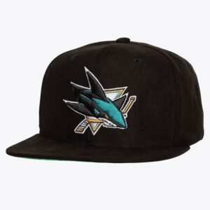 Mitchell-Ness-Black-San-Jose-Sharks-Sweet-Suede-Snapback-Hat-300x300