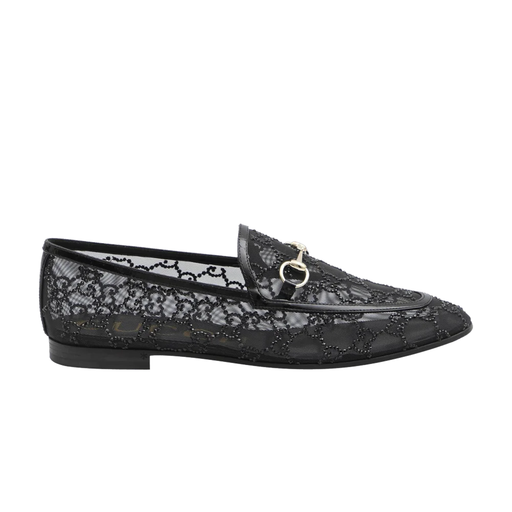 Кроссовки Gucci Wmns GG Jordaan Loafer 'Black Crystal'