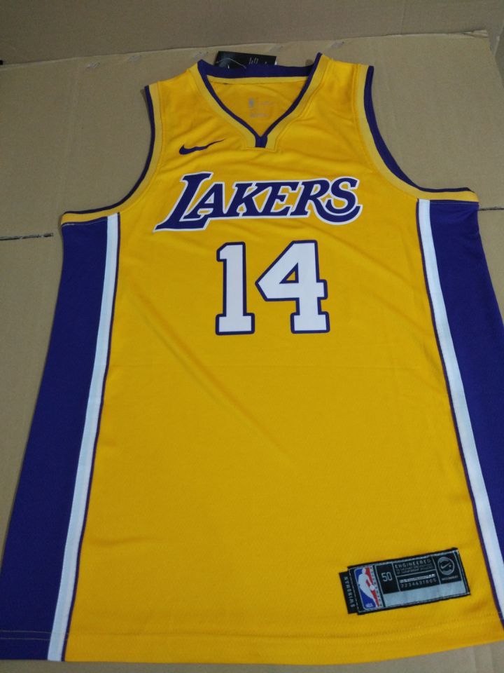 Баскетбольная джерси 2017-18 Brandon Ingram Los Angeles Lakers #14 Icon Gold