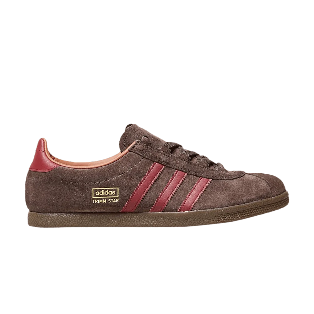 Кроссовки size? x adidas Trimm Star 'Brown Collegiate Burgundy'
