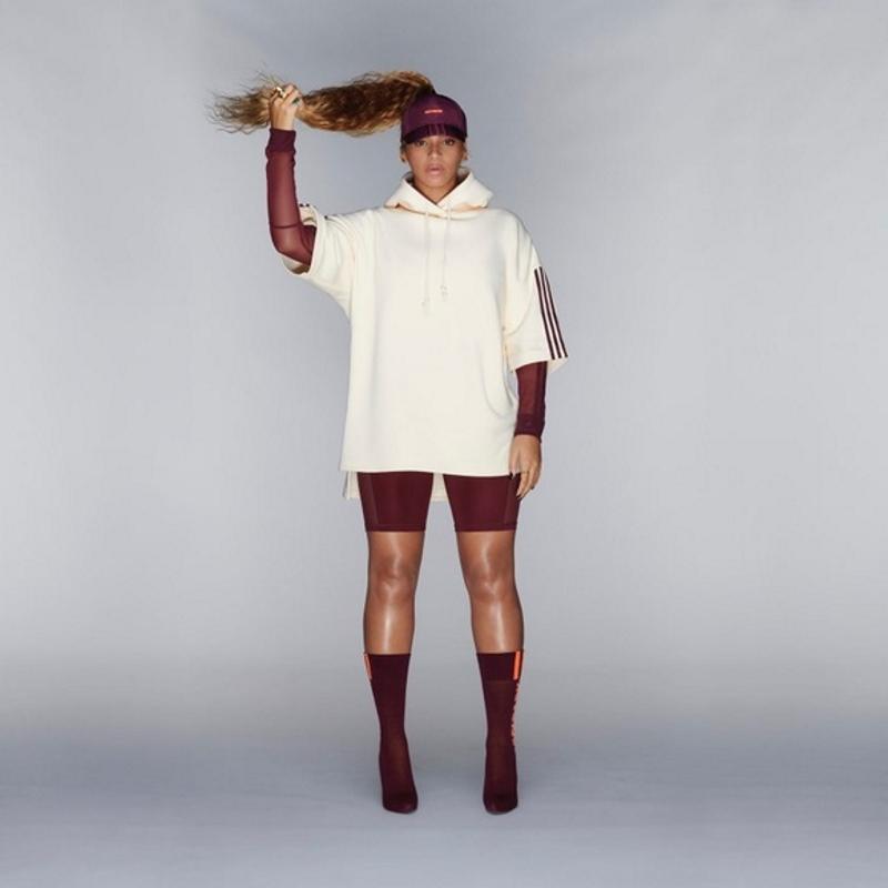 Худи adidas Ivy Park Hoodie Ecru Tint/Maroon
