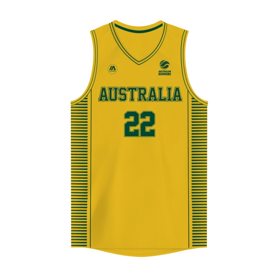 Баскетбольная джерси iAthletic Matisse Thybulle Australian Boomers National Home Gold Jersey