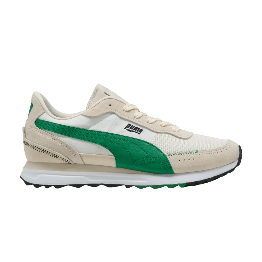 Krossovki-Puma-Road-Rider-SD-Warm-White-Archive-Green
