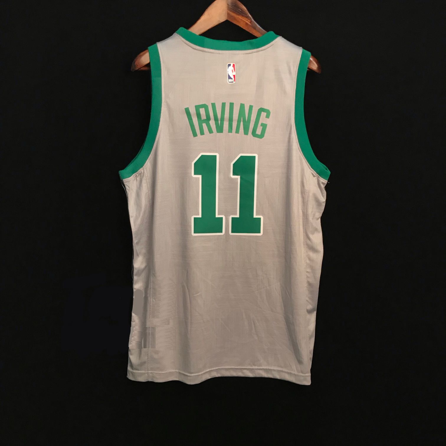 Баскетбольная джерси 2017-18 Kyrie Irving Boston Celtics #11 City Gray