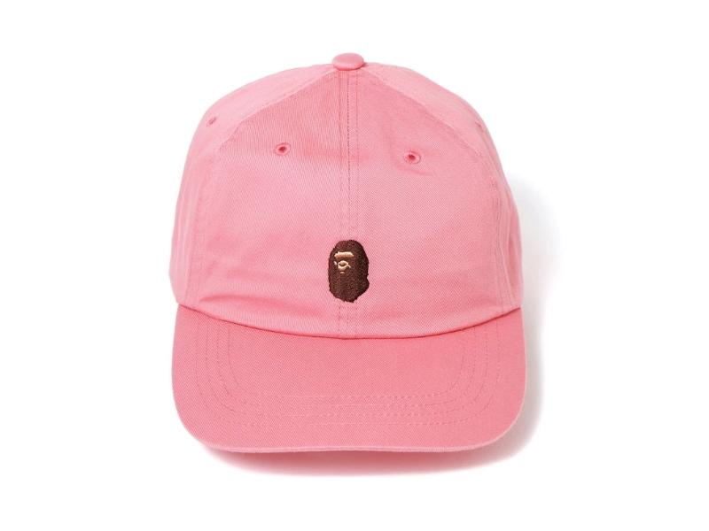 Бейсболка BAPE Ape Head Embroidery Panel Cap Pink