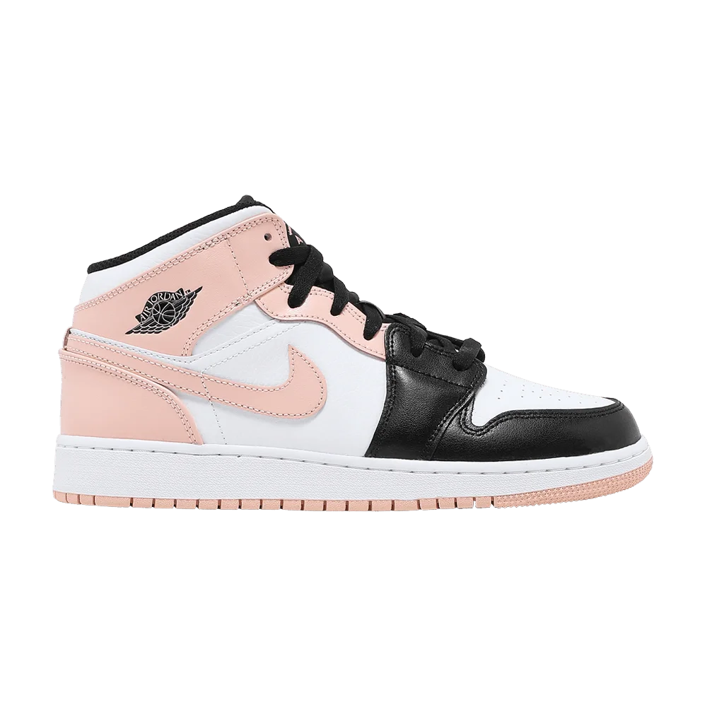 Krossovki-Air-Jordan-1-Mid-GS-Crimson-Tint