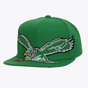 Mitchell-Ness-Kelly-Green-Philadelphia-Eagles-XL-Logo-Snapback-Hat-300x300