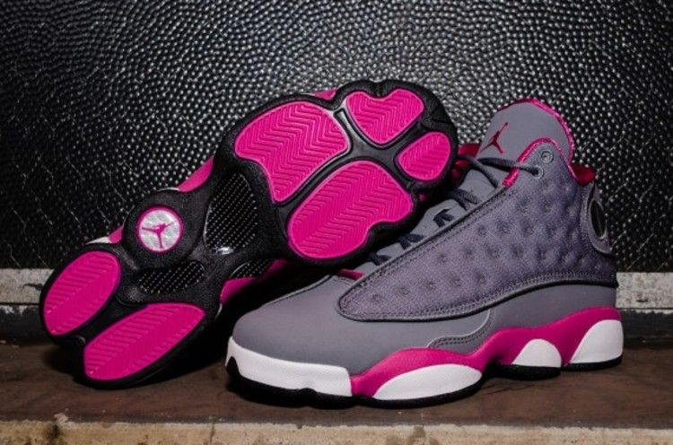 Кроссовки Air Jordan 13 Retro GS 'Grey Fusion Pink'
