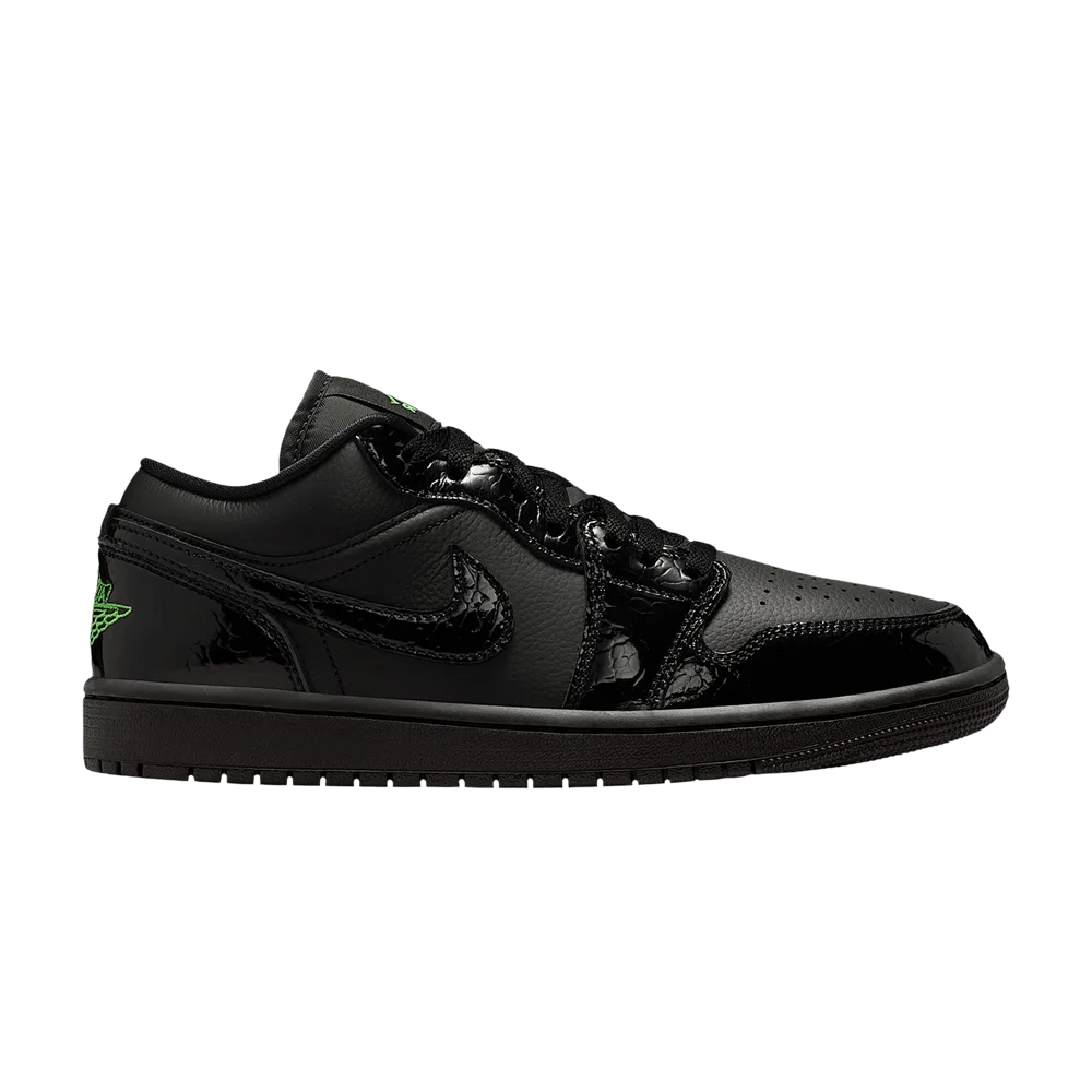 Krossovki-Air-Jordan-Wmns-1-Low-SE-Black-Scream-Green