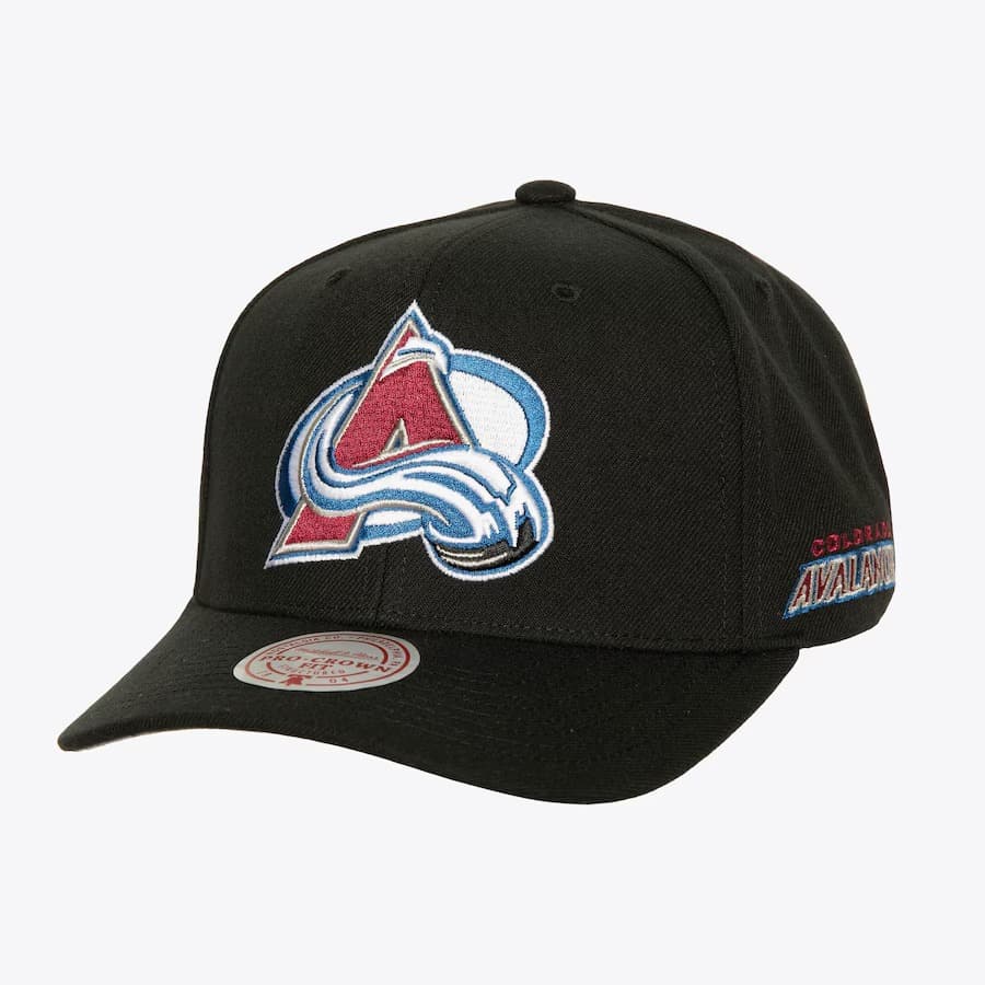 Бейсболка Mitchell & Ness Black Colorado Avalanche Icon Grail Pro Snapback Hat