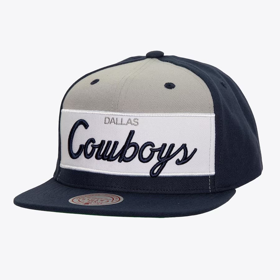 Бейсболка Mitchell & Ness Navy Dallas Cowboys Retro Sport Snapback Hat