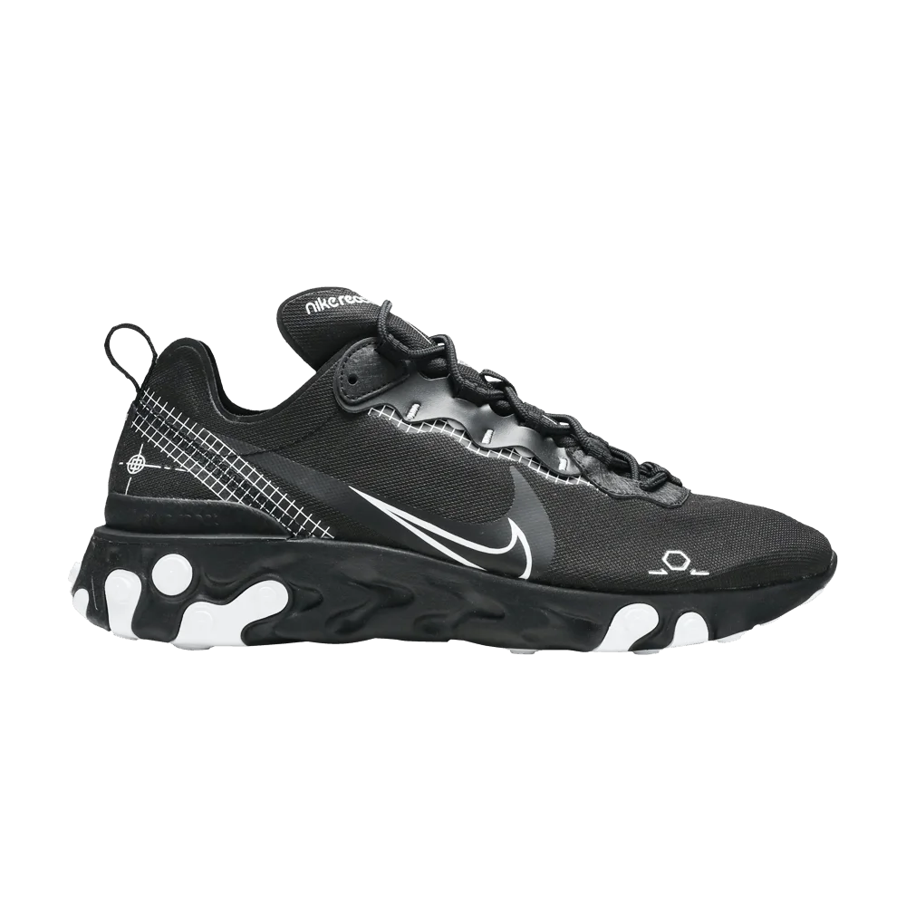 Krossovki-Nike-React-Element-55-Reverse-Schematic-Black