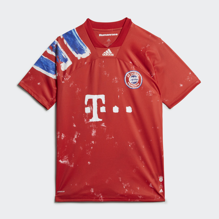 Футболка adidas FC Bayern Human Race Jersey True Red/White