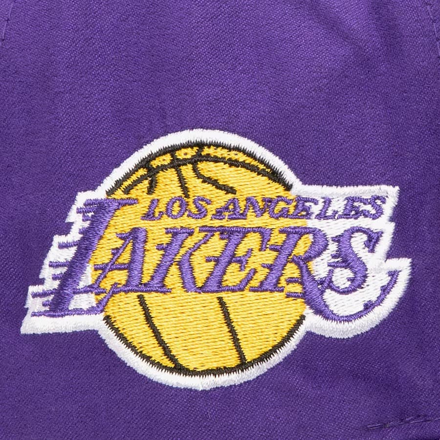 Бейсболка Mitchell & Ness Purple Los Angeles Lakers Suede Pro Adjustable Hat