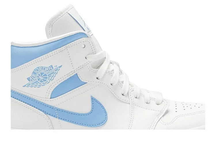 Кроссовки Wmns Air Jordan 1 Mid 'UNC'