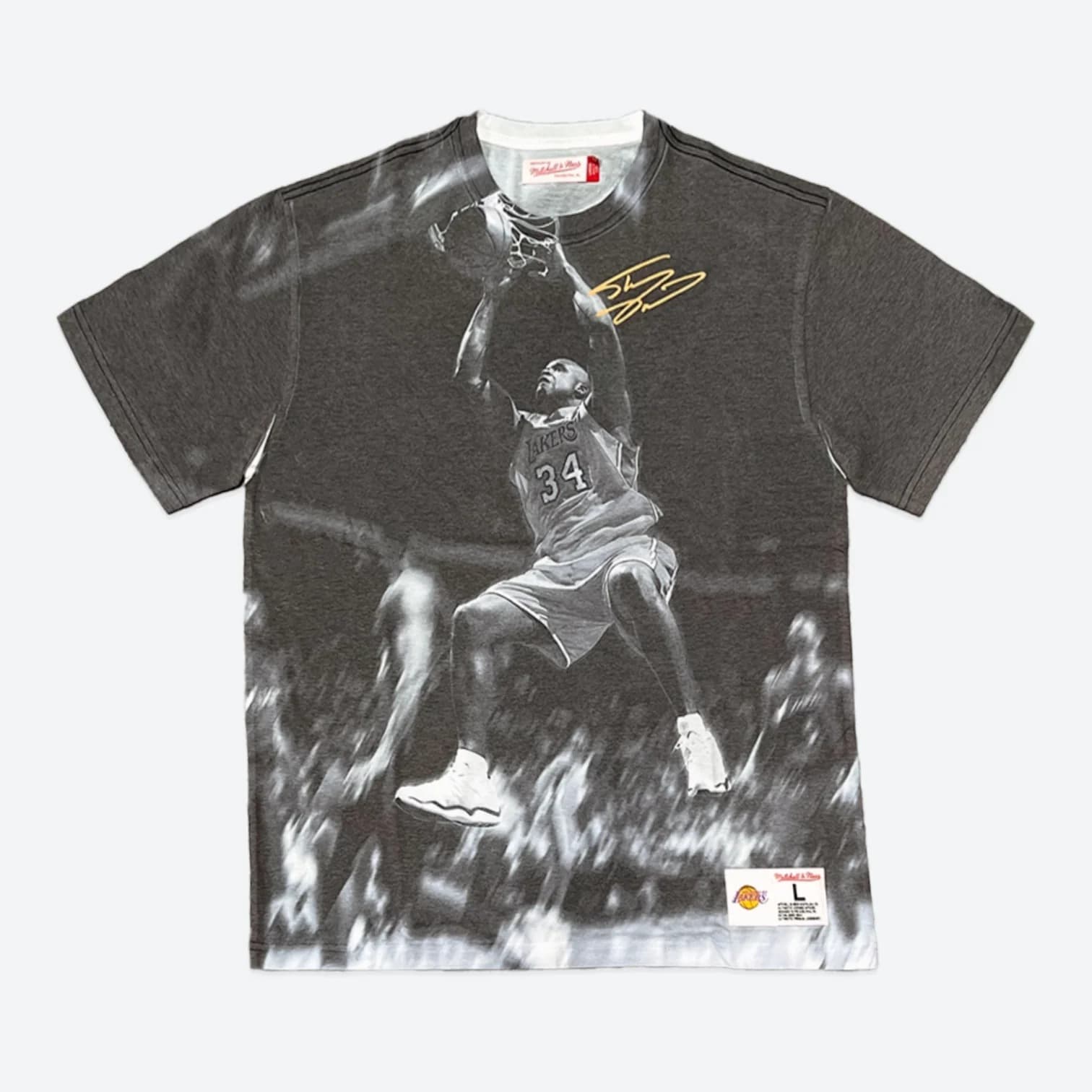 Футболка Mitchell & Ness Shaquille O’Neal Los Angeles Lakers Above The Rim NBA T-Shirt