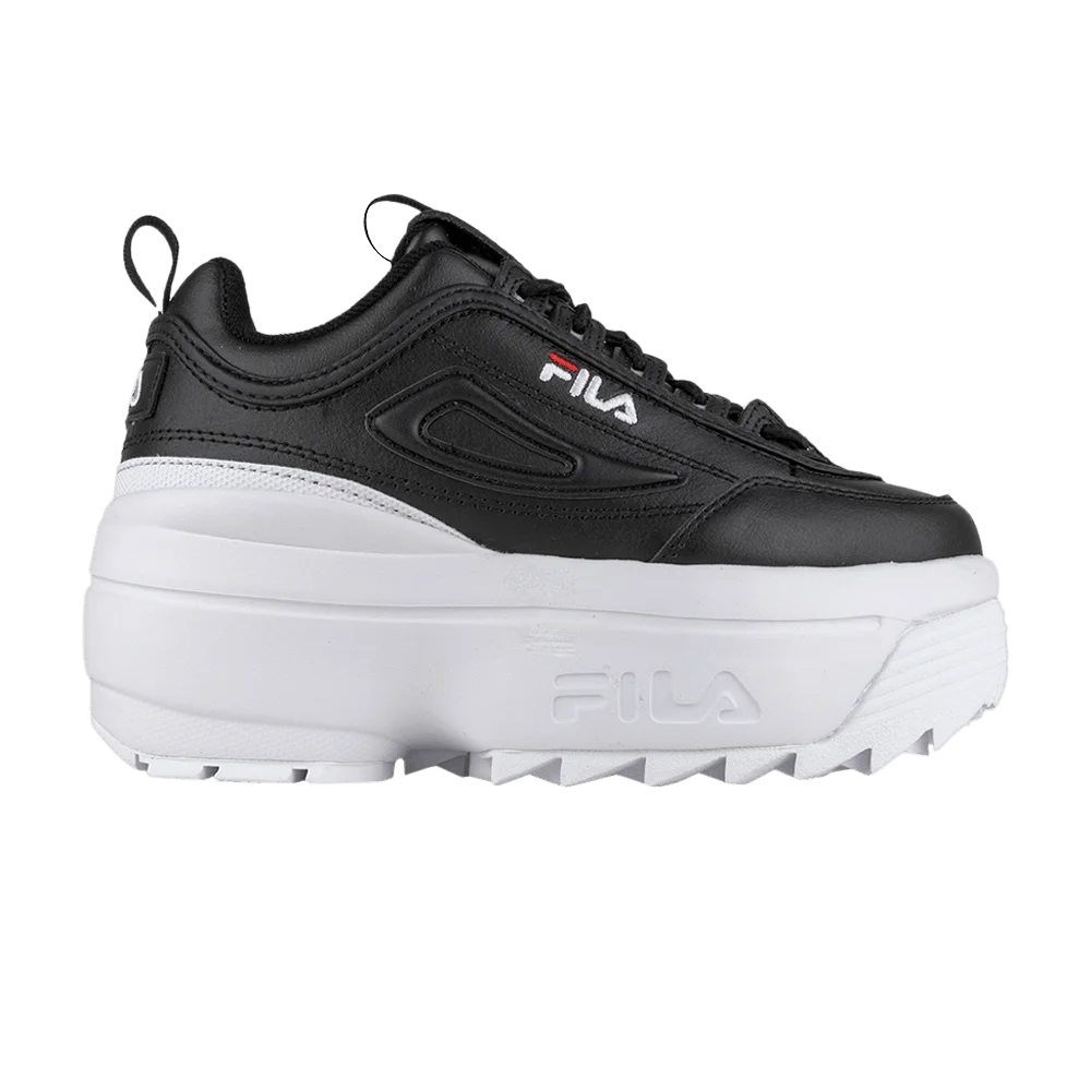 Krossovki-Fila-Wmns-Disruptor-2-Wedge-Black-White