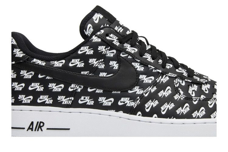 Кроссовки Nike Air Force 1 Low '07 QS 'All Over Logo Black'
