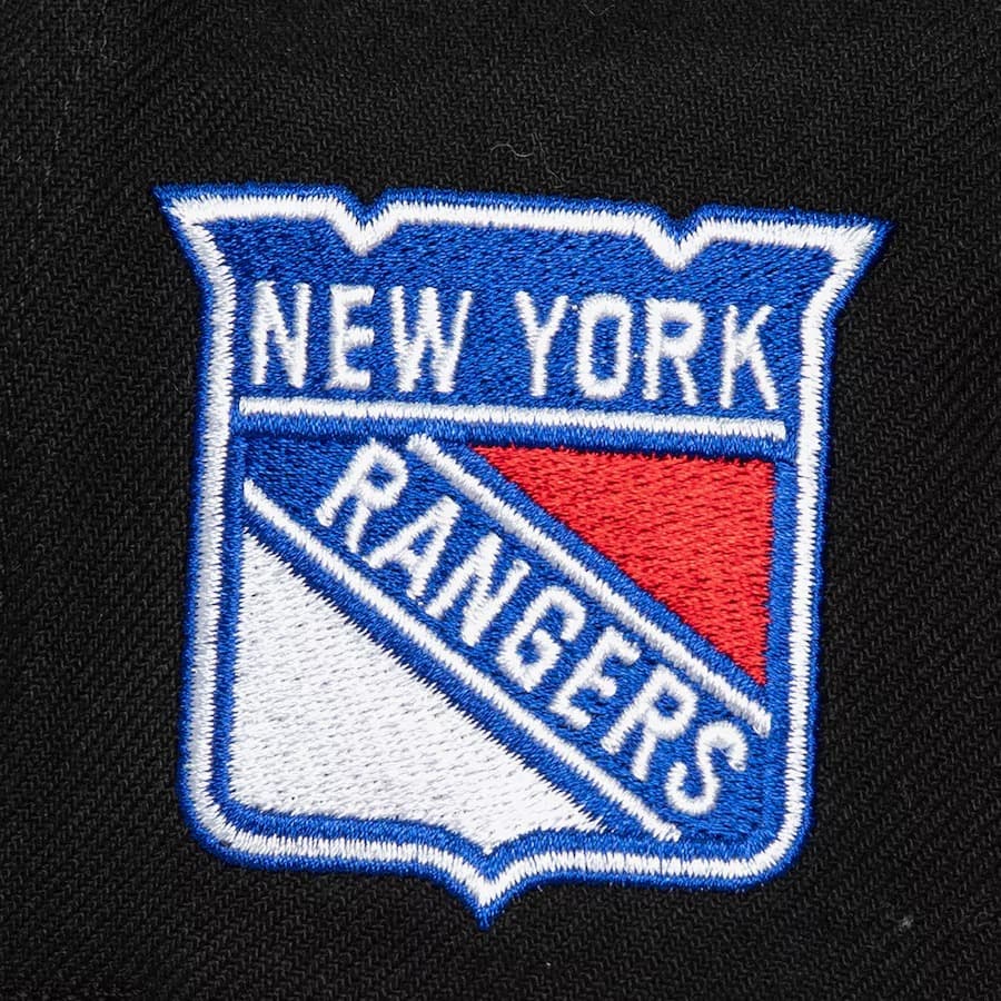 Бейсболка Mitchell & Ness Black New York Rangers Tailsweep 2.0 Pro Snapback Hat