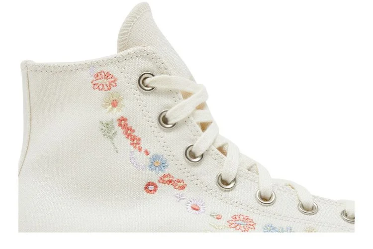 Кроссовки Converse Wmns Chuck Taylor All Star Lift Platform 'Embroidered Floral - Egret'