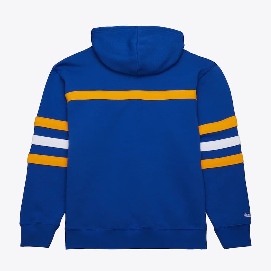 Худи Mitchell & Ness Blue St. Louis Blues Head Coach Fleece Pullover Hoodie